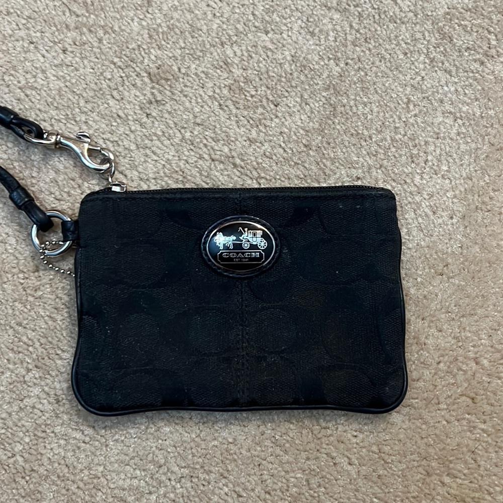Black Coach Wristlet